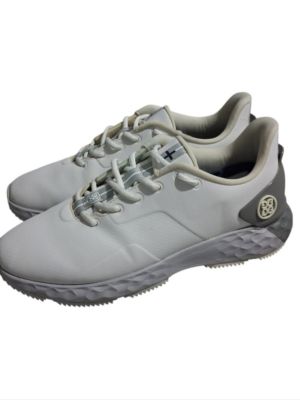 G/Fore Golf Shoes Mens 9.5 MG4+ Spikeless White Leather Athletic G4MA23EF25